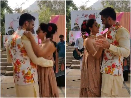 Diganth And Aindrita Ray Have A Blast At The Haldi Ceremony; Inside Pics Out