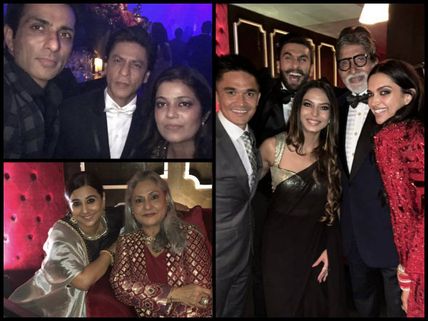Inside Pics & Videos From Deepika-Ranveer's Reception: DeepVeer Shake Legs With SRK, Big B & Malaika