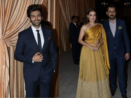First Pics From Isha- Anand's Wedding Reception: Kartik Aaryan, Dia Mirza & Others Arrive!