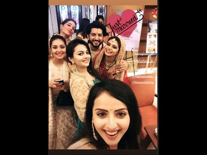 Ishqbaaz’s Shrenu Parikh, Mansi Srivastava & Others Grace Kunal Jaisingh- Bharati Wedding! PICS