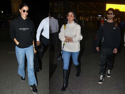 Deepika Padukone’s Ultra Casual Airport Look; Shahid Kapoor & Kiara Advani Return Post Shoot