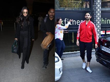 Deepika Padukone’s Boss In Black Airport Look; Kartik Aaryan Looks Hot In His Gym Look