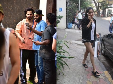 Varun Dhawan Poses For Selfies With Fans After His Workout Session; Janhvi Kapoor Goes Shopping