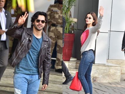 Alia Bhatt & Varun Dhawan Grab Eyeballs At Airport! Leave For Next Schedule Of Kalank