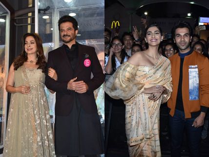 Pictures! Sonam Kapoor, Rajkummar Rao Look Classy At Ek Ladki Ko Dekha Toh Aisa Laga Promotions!