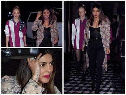 So Stunning! Priyanka Chopra & Sophie Turner Head Out For A Dinner Date In Los Angeles! View Pics