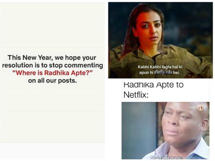Netflix India’s Kick-ass Reply To The Trolls & Memes on Radhika Apte!