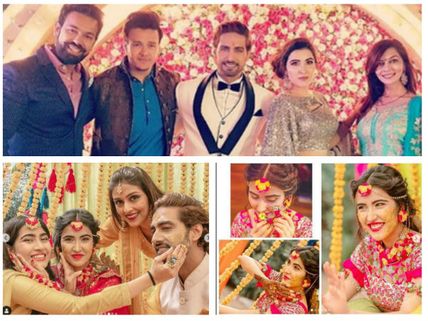 Sheena Bajaj & Rohit Purohit Look Adorable At Mehendi, Haldi & Engagement Ceremonies (PICS)