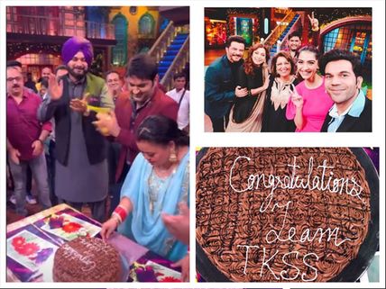 Kapil & Team Celebrate TKSS Success With ELKDTAL Cast; Bharti Calls Kapil’s Wife His Lucky Charm!