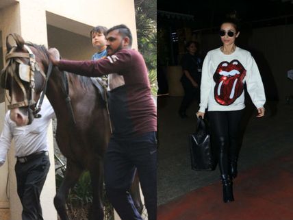 Cutie Taimur Goes For Another Horse Ride; Malaika Arora’s Fab Airport Look
