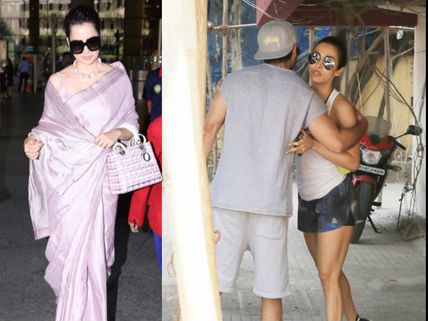 Kangana Ranaut Looks Royal At The Airport; Shahid Kapoor & Malaika Arora Cross Paths At Gym