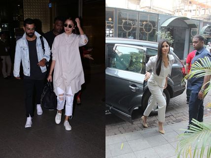 Anushka Sharma & Virat Kohli Return To Mumbai; Katrina Kaif Spotted At A Popular Restaurant