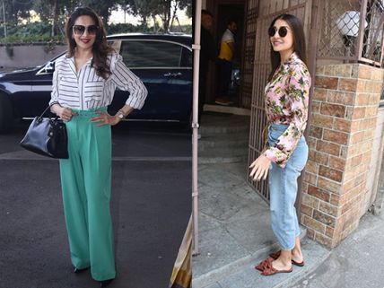 Pictures: Anushka Sharma Spotted In A Casual Avatar; Madhuri Dixit’s Chic Airport Look