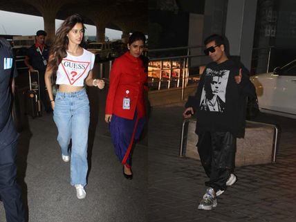 Karan Johar’s Swag At The Airport Is Unmissable; Disha Patani Goes Casual Cool At The Airport