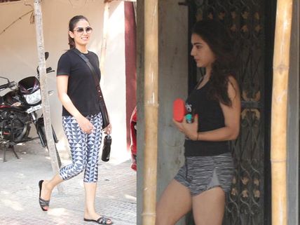 Pics! Sara Ali Khan And Mira Rajput Hit The Gym On Saturday Afternoon