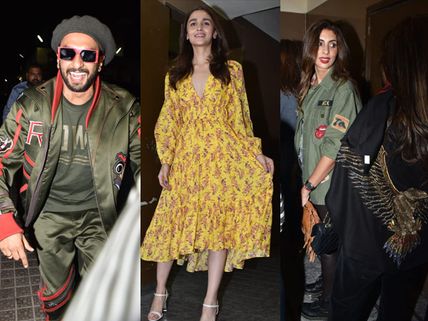 Pics! Alia Bhatt, Ranveer Singh, Shweta Nanda Bachchan & Other B-Town Celebs At Gully Boy Screening