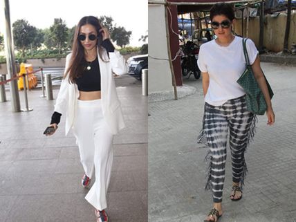 Malaika Arora Looks Classy At The Airport; Twinkle Khanna Snapped After Her Work Out Session
