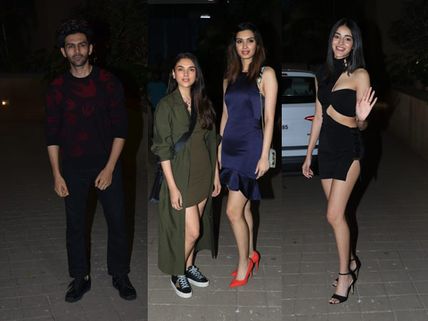 Pics! Ananya Pandey, Kartik Aaryan, Aditi Rao Hydari At Punit Malhotra’s Valentine’s Day Party