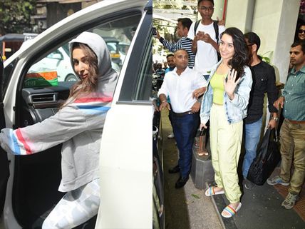 Shraddha Kapoor Spotted Post A Photo Shoot; Malaika Arora Smiles For The Cameras After Gym