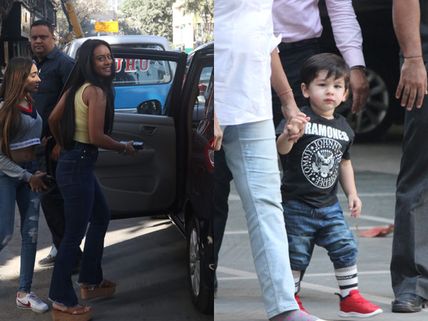 Taimur Ali Khan Goes To Play School With His Cousin Inaaya Kemmu; Nysa Devgn Snapped With Friends