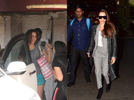 Sara Ali Khan Is All Smiles Post Gym Session; Malaika Arora Kills Her Boss Airport Look