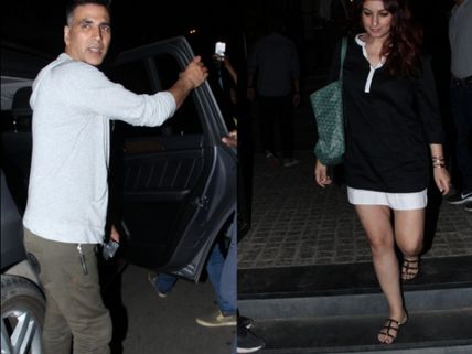Akshay Kumar And Twinkle Khanna Go On A Dinner Date; Snapped By The Paparazzi