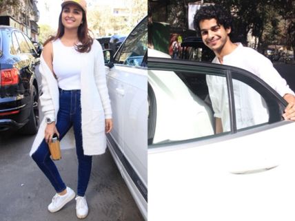 Parineeti Chopra Snapped Out And About In The City; Ishaan Khatter Looks Cool In A Casual Avatar