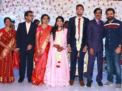 Karthi, Udhayanidhi Stalin And Others Attend The Wedding Of Manobala' s Son; View Photos
