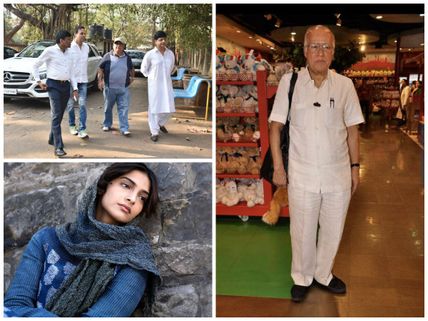 Sonam Kapoor & Madhuri Dixit Mourn The Death Of Rajkumar Barjatya; Satish Kaushik Attends Funeral