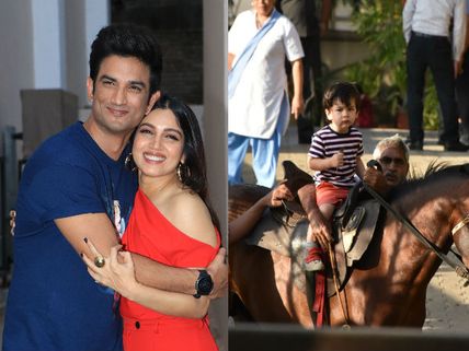 Bhumi Pednekar And Sushant Singh Rajput Promote Sonchiriya; Taimur Goes For Another Horse Ride