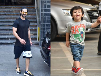 Shahid Kapoor Snapped Post A Work Out Session; Taimur Is Super Happy To Go To His Play School