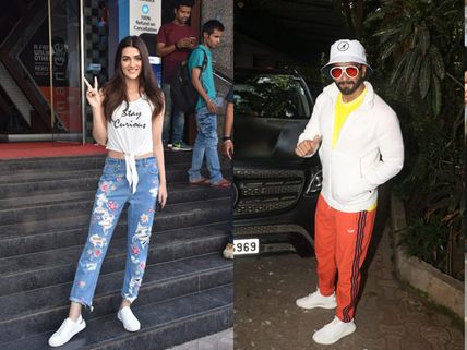 Kriti Sanon Distributes Luka Chuppi Tickets To Movie Goers; Ranveer Singh Is In Intense Work Mode