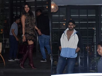 Priyanka Chopra Goes Out For Dinner Looking Stylish As Hell; Arjun Kapoor Also Spotted At Restaurant