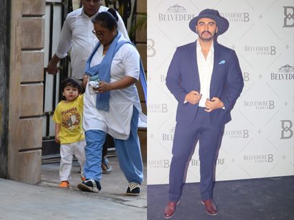 Arjun Kapoor Looks Savvy At A Fashion Event In The City; Cutie Taimur Ali Khan Snapped