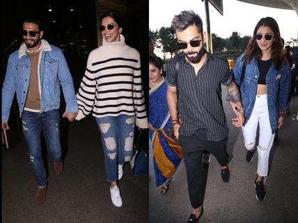 Deepika Padukone-Ranveer Singh, Anushka Sharma-Virat Kohli Drop Major Couple Goals At The Airport