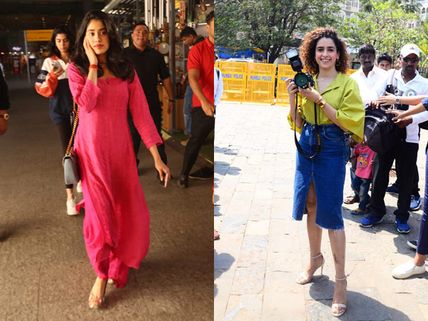 Sanya Malhotra Turns Photographer At India Gate; Birthday Girl Janhvi Kapoor Returns To Mumbai