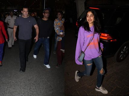 Janhvi Kapoor Snapped At Her Brother Arjun Kapoor’s House; Salman Khan Looks Cool At Airport