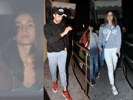 Hrithik Roshan And Sussanne Khan Take Their Kids Out For A Movie; Alia Bhatt Snapped At KJo’s House
