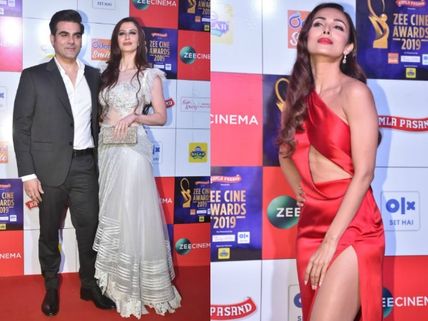 Zee Cine Awards 2019: Arbaaz Khan- Georgia Andriana Arrive Together, Malaika Arora Goes 'Red' Hot