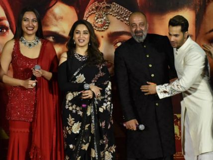 Kalank Teaser Launch Pics! Varun Dhawan PULLS Sanjay Dutt’s LEG For Calling Madhuri Dixit ‘Ma’am’
