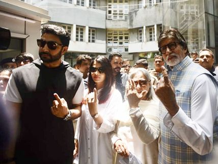 SPOTTED! Aishwarya Rai Bachchan, Salman Khan & Ranbir Kapoor Cast Their Votes In Mumbai [Pictures] 