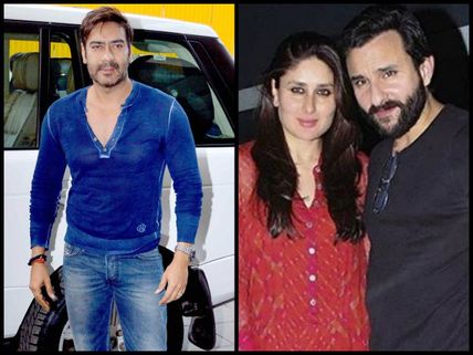 OOPS! Ajay Devgn Takes A Dig At Kareena Kapoor & Saif Ali Khan's Age Difference