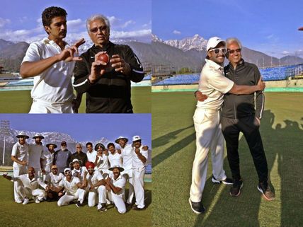 83': Ranveer Singh & Teammates Train With Cricket Legend Mohinder Amarnath In Dharamshala! Pictures