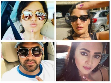 Drashti Dhami, Surbhi Chandna, Kapil Sharma, Tejasswi Prakash & Others Vote; Share Pictures!