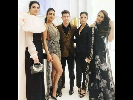 Dreams Do Come True! Hina Khan Poses With Priyanka Chopra & Nick Jones At Cannes Chopard Party!
