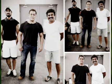 Prem Shares First Picture Of Sudeep With Salman Khan From The Sets Of Dabangg 3!
