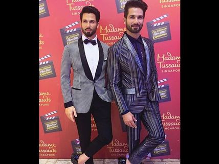 Twinning & How! Shahid Kapoor Unveils His Wax Statue At Madame Tussauds In Singapore