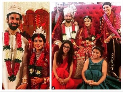 Charu Asopa & Rajeev Sen’s Lavish Wedding: Sushmita Sen, Her BF & Daughters Pose With Newlyweds!