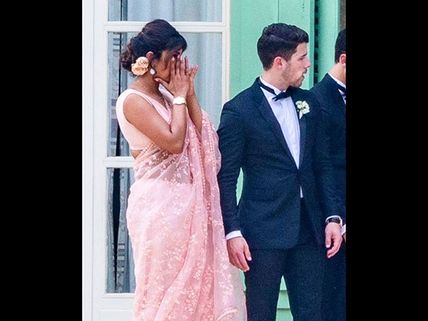 An 'Emotional' Priyanka Chopra Clicked Wiping Her Tears At Sophie Turner- Joe Jonas' Wedding!
