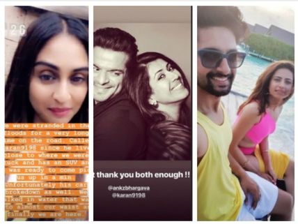 Krystle D'souza Gets Stranded In Mumbai Rains; Karan Patel Comes To Her Rescue!